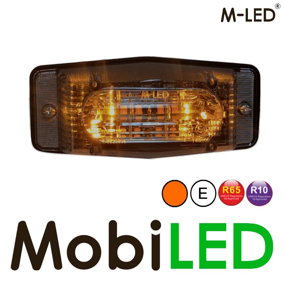 M-LED M-LED Double burner with strobe classic style smoke lens M-LED M-LED Double burner with strobe classic style smoke lens