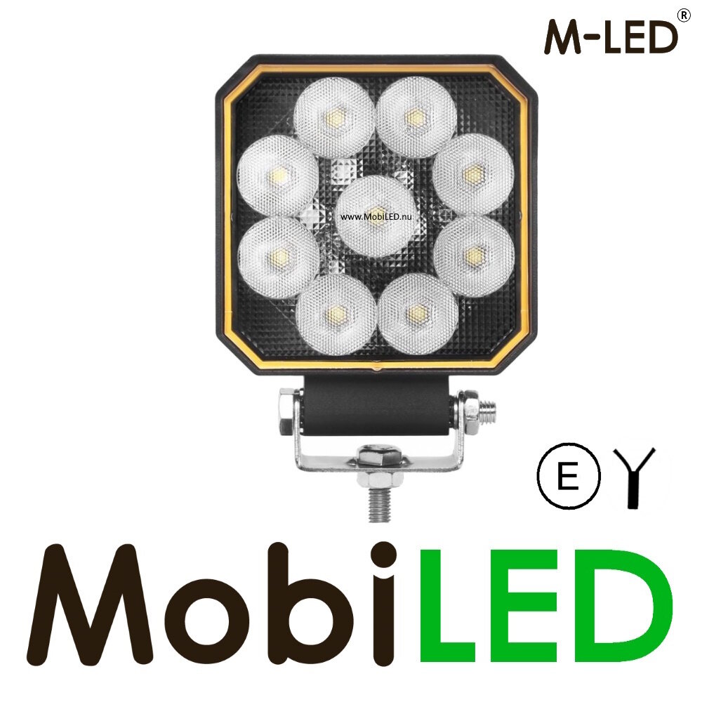 M-LED M-LED Werklamp 20W vierkant E-keur M-LED M-LED Werklamp 20W vierkant E-keur