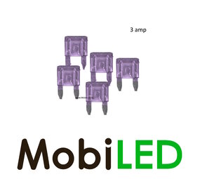 3 ampère mini steekzekering 5 stuks 3 ampère mini steekzekering 5 stuks