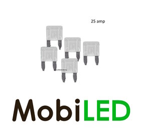 25 amps mini blade fuse 5 pieces 25 amps mini blade fuse 5 pieces