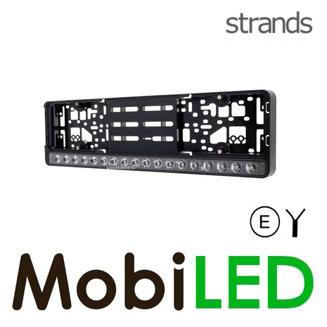 Strands LED bar, seamlessly integrated into the license plate holder