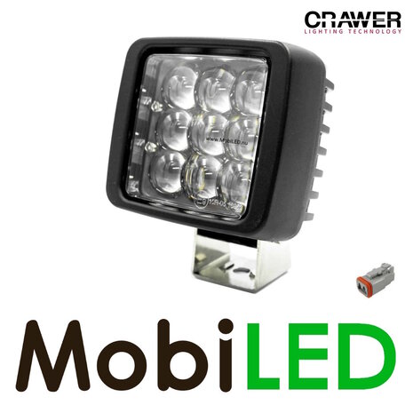 Crawer Crawer Sprayled 45W vierkant blauw