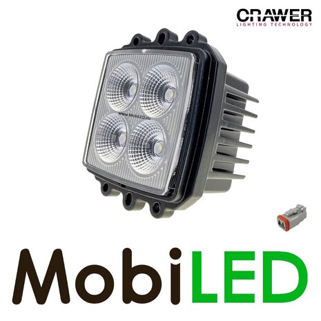 Crawer Crawer lampe de travail 40W carrée EMC