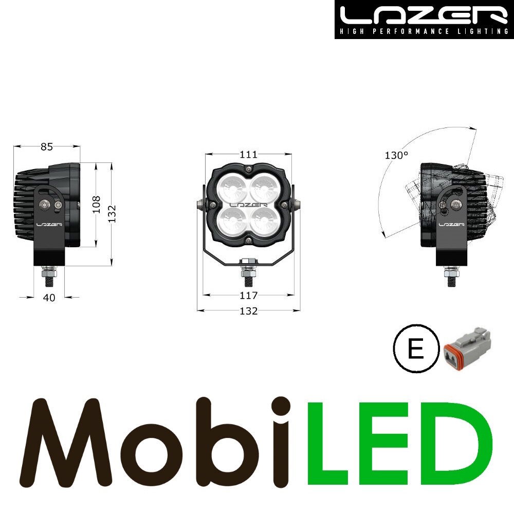 LAZER Utility work lamp 11 cm 45W LAZER Utility work lamp 11 cm 45W
