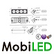 Reverse lamp 24W angled mount E-mark Reverse lamp 24W angled mount E-mark