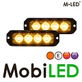 M-LED 2 Flashers Pro 4 LEDs with junction box amber