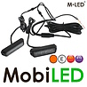 M-LED M-LED 2 Flashes ambre Pro 4 compact 12-24 volts avec boîte de jonction E-marque