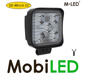 M-LED Werklamp 15W vierkant mini 10-48V M-LED Werklamp 15W vierkant mini 10-48V
