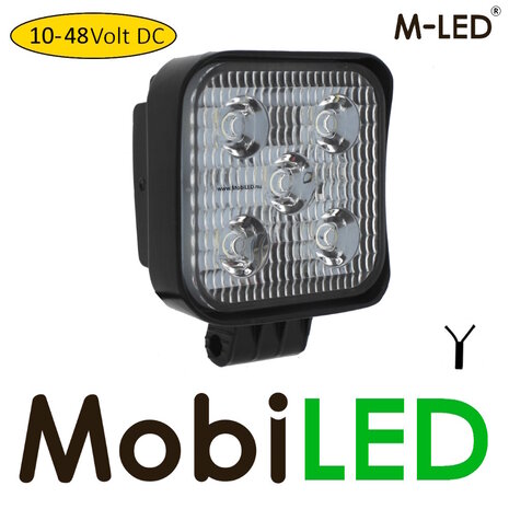 M-LED Werklamp 15W vierkant mini 10-48V M-LED Werklamp 15W vierkant mini 10-48V