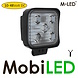 M-LED M-LED Werklamp 15W vierkant mini 10-48V M-LED M-LED Werklamp 15W vierkant mini 10-48V