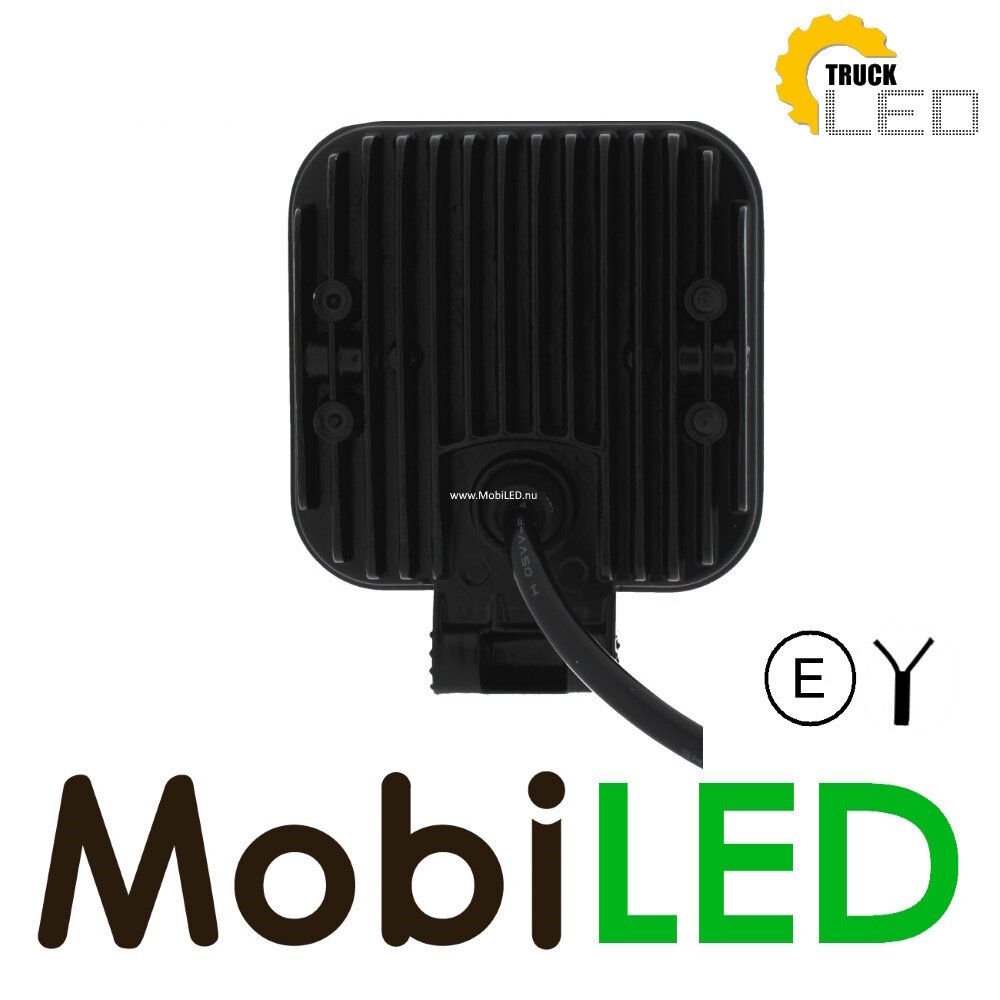 TruckLED Worklight 15W square mini 2m cable E-mark TruckLED Worklight 15W square mini 2m cable E-mark