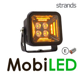 Strands Fortex breedstraler met amber positielicht