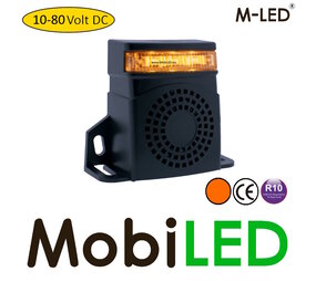M-LED Alarme de recul avec flash et bip ou bruit ambre M-LED Alarme de recul avec flash et bip ou bruit ambre