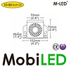 M-LED M-LED Alarme de recul 10-80 VDC 92-107dB avec bip ou bruit E-marque M-LED M-LED Alarme de recul 10-80 VDC 92-107dB avec bip ou bruit E-marque