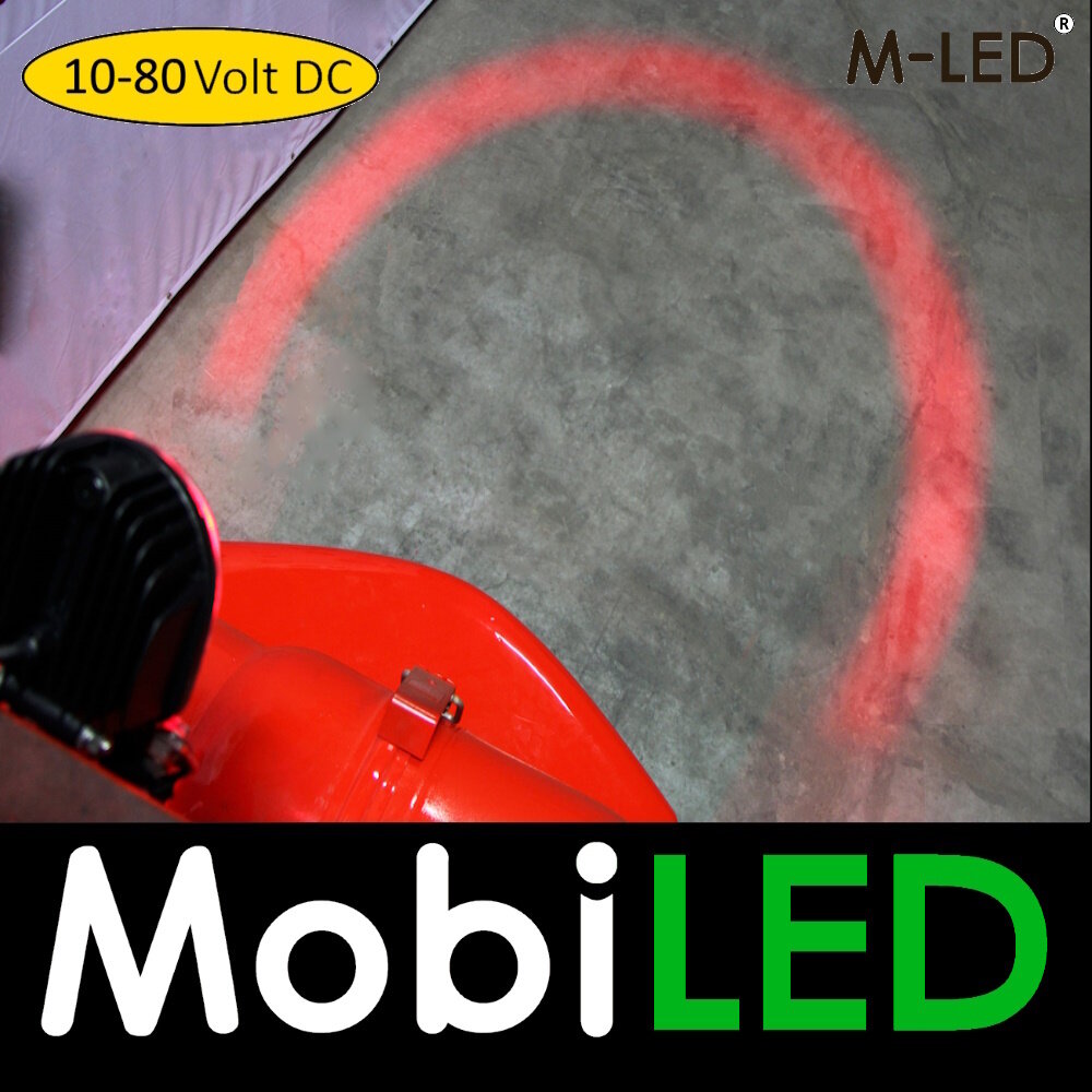 M-LED M-LED Lampe de sécurité 12-80 volts Rouge E-marque M-LED M-LED Lampe de sécurité 12-80 volts Rouge E-marque