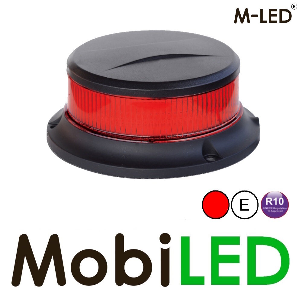 M-LED M-LED Flash lamp Red 27 watts magnet/fixed E-mark