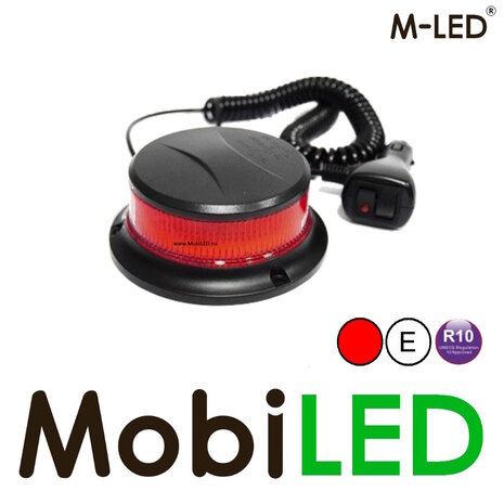 M-LED M-LED Flash lamp Red 27 watts magnet/fixed E-mark