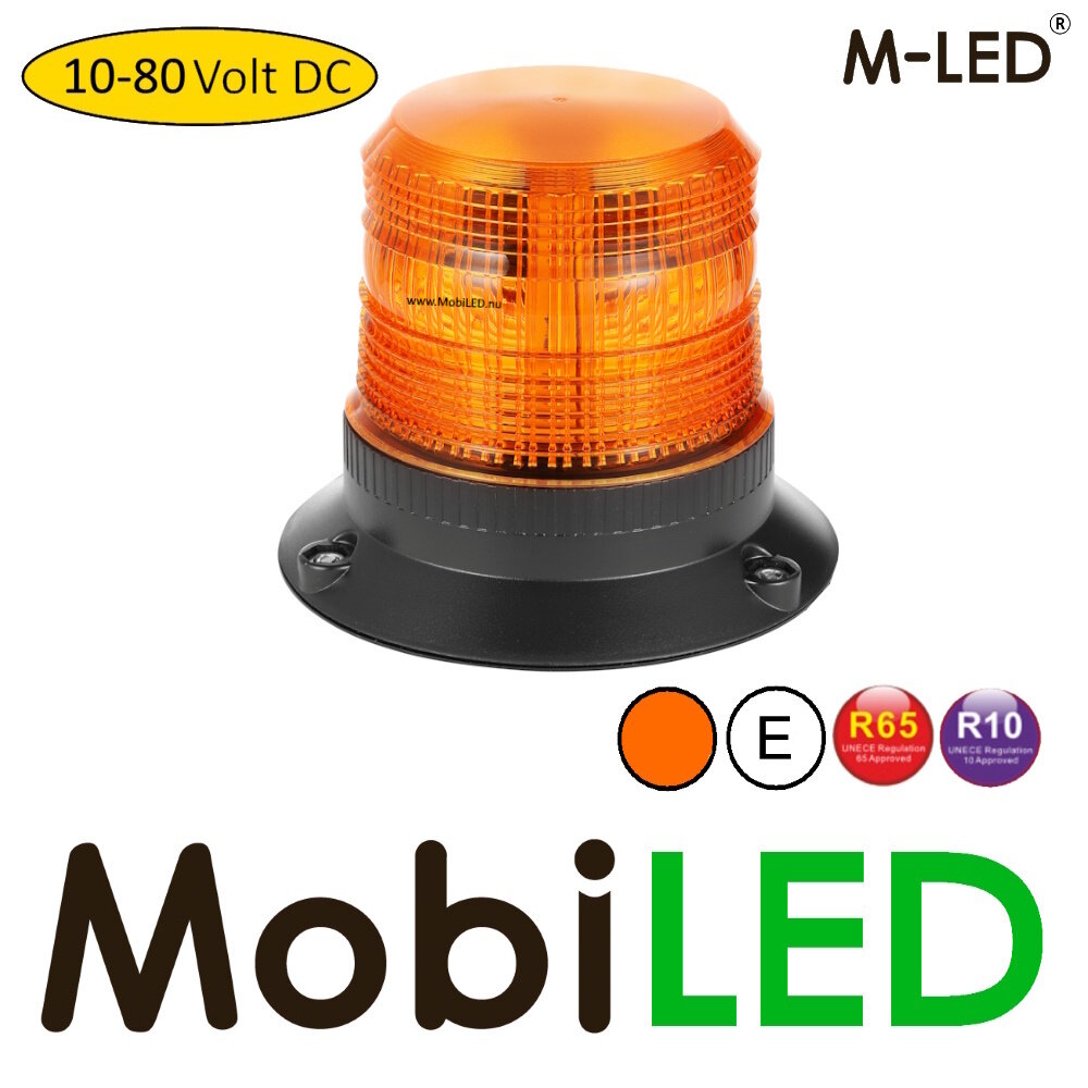M-LED M-LED Lampe flash Ambre 4 motifs aimant 12-80V E-mark M-LED M-LED Lampe flash Ambre 4 motifs aimant 12-80V E-mark