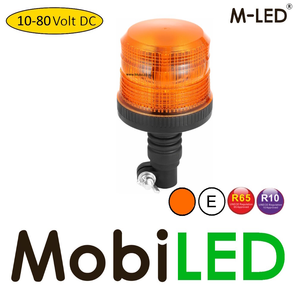 M-LED M-LED Flash Ambre 4 motifs DIN 12-80V E-marque M-LED M-LED Flash Ambre 4 motifs DIN 12-80V E-marque