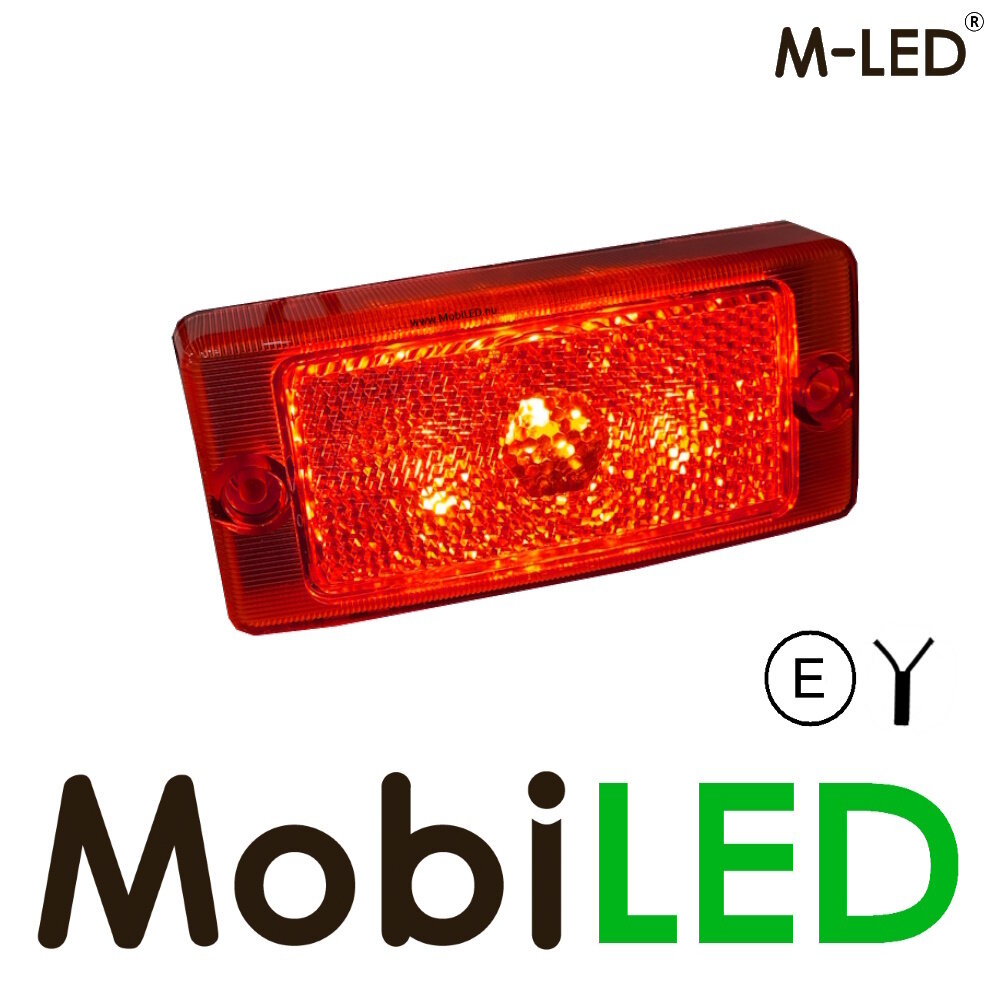 M-LED M-LED Classic markering rood - rode lens