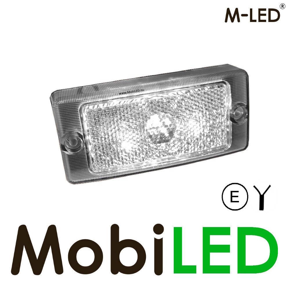 M-LED M-LED Classic side marker white transparent lens E-mark M-LED M-LED Classic side marker white transparent lens E-mark