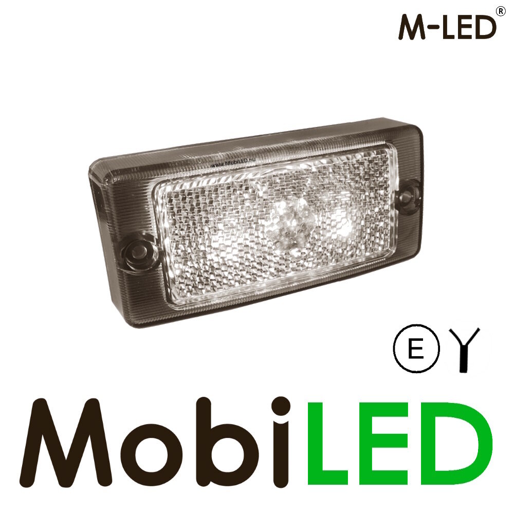 M-LED M-LED Classic zijmarkering wit dark lens E-keur