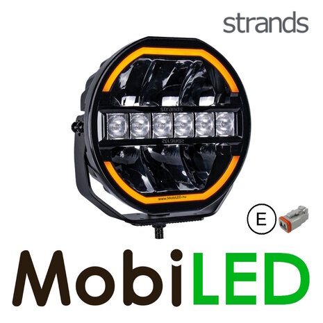 Strands Strands Siberia Skylord 7 pouces avec feu de position ambre et blanc Noir E-mark Strands Strands Siberia Skylord 7 pouces avec feu de position ambre et blanc Noir E-mark