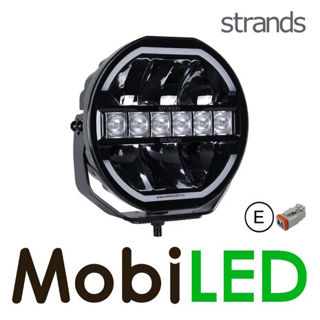 Strands Strands Siberia Skylord 7 pouces avec feu de position ambre et blanc Noir E-mark Strands Strands Siberia Skylord 7 pouces avec feu de position ambre et blanc Noir E-mark