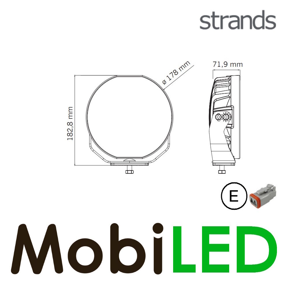 Strands Strands Siberia Skylord 7 inches with amber and whtie position light Black E-mark