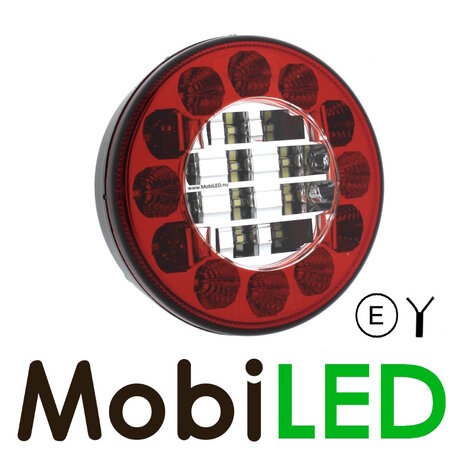 Hamburger round rear light 2 functions E-mark