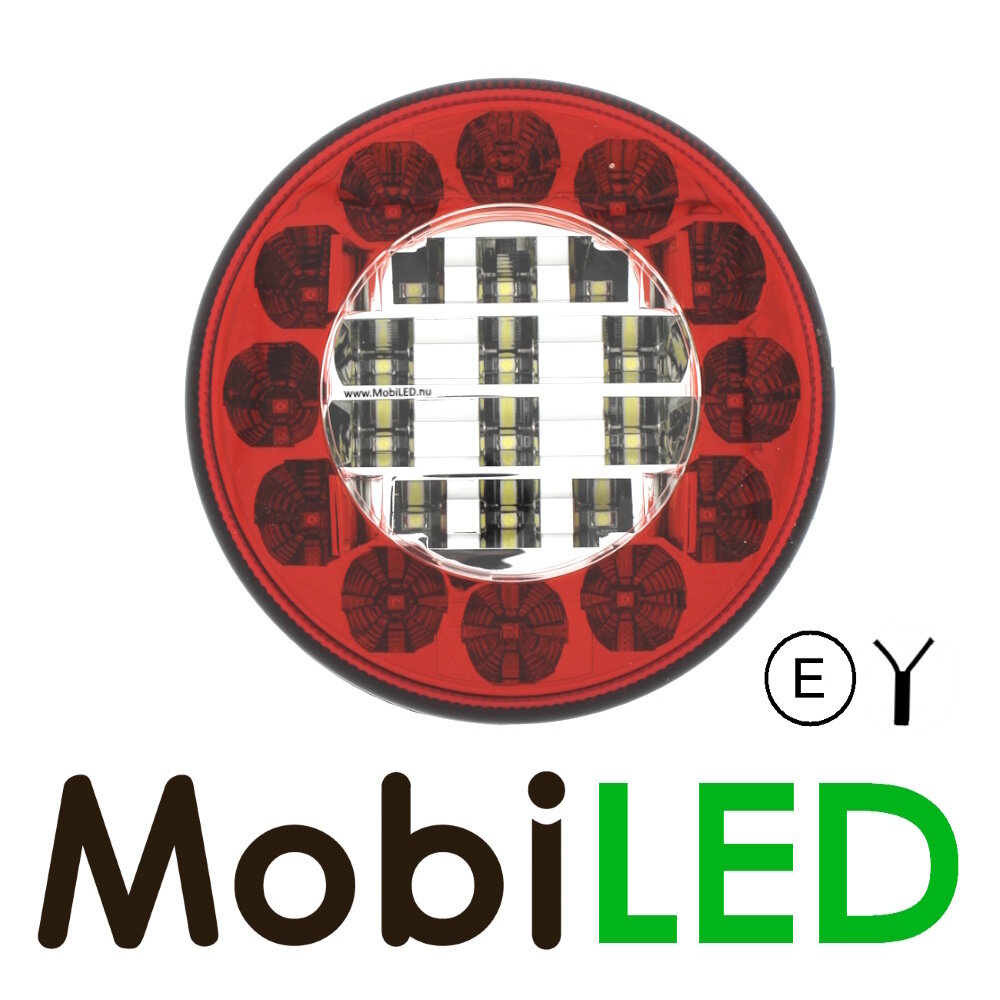 Hamburger round rear light 2 functions E-mark