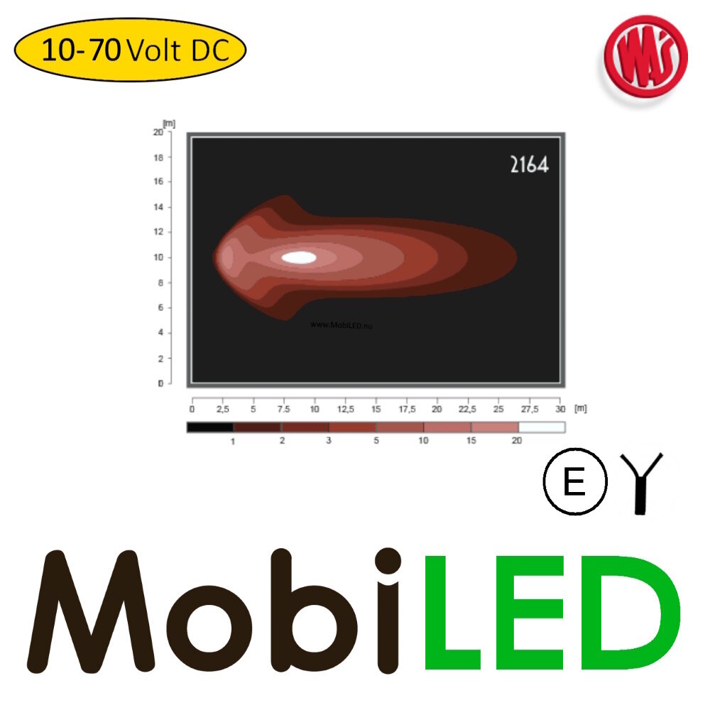 WAS WAS Blauwe werklamp 12-70V E-keur