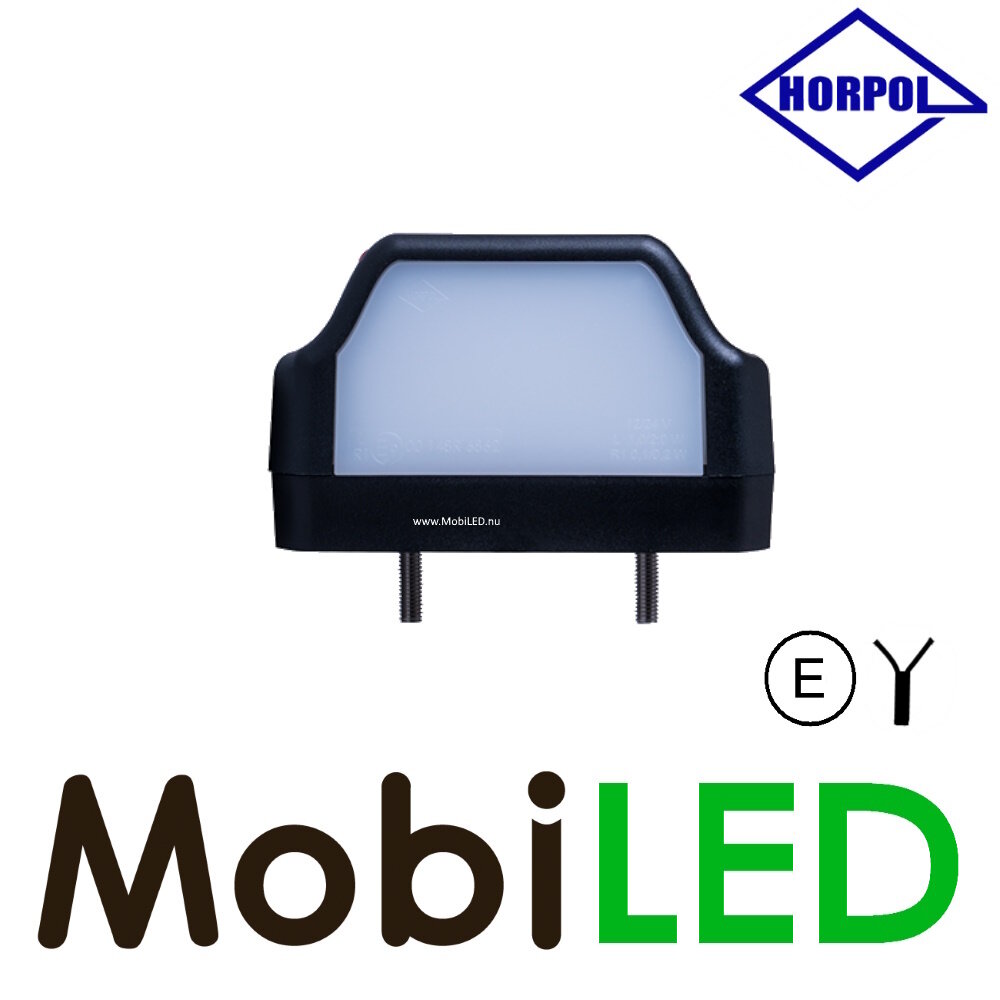 HORPOL Éclairage de plaque d'immatriculation 12-24 volts  NEON look E-marque