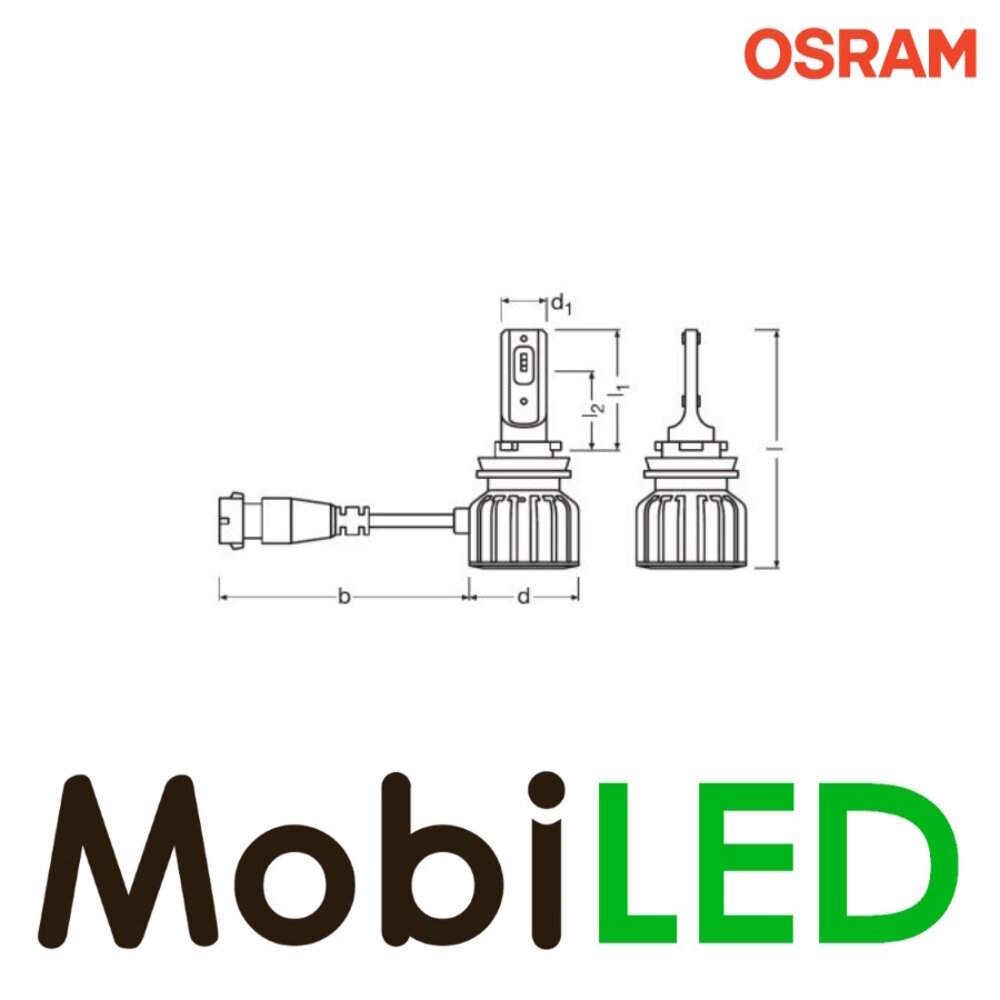 OSRAM OSRAM H8/H9/H11/H16 (PGJ19-X) 12V LEDriving HL Bright (2 stuks)