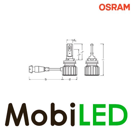 OSRAM OSRAM H8/H9/H11/H16 (PGJ19-X) 12V LEDriving HL Bright (2 stuks)