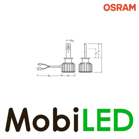 OSRAM OSRAM H1 (P14.5s) 12V LEDriving HL Bright (2 stuks)