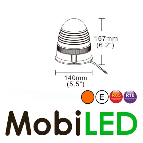Beacon / flash lamp 20 watt screw E-mark