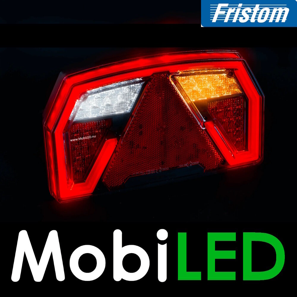 Fristom Feu arrière 5 fonctions avec pl. d'immatriculation baïonnette gauche E-marque Fristom Feu arrière 5 fonctions avec pl. d'immatriculation baïonnette gauche E-marque