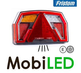 Fristom Rear light 5 functions license plate bayonet left 12-24V Fristom Rear light 5 functions license plate bayonet left 12-24V