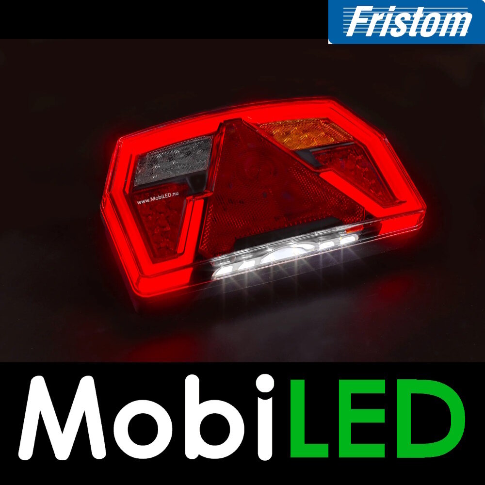 Fristom Achterlicht 5 functies met kentekenverlichting bajonet rechts E-keur Fristom Achterlicht 5 functies met kentekenverlichting bajonet rechts E-keur