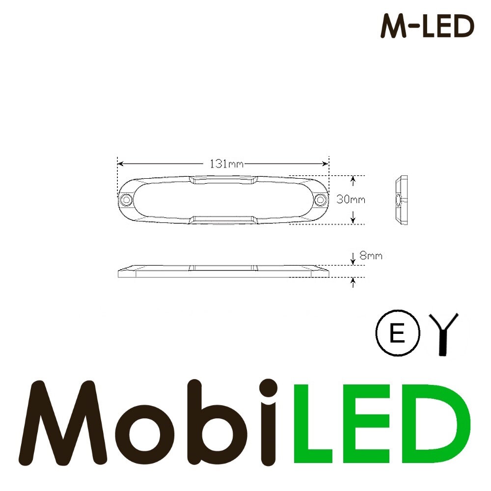 M-LED M-LED Achterlicht  3 functies 5 meter kabel M-LED M-LED Achterlicht  3 functies 5 meter kabel