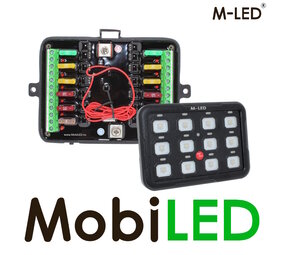 M-LED M-LED Bedieningspaneel met power unit 12 knops 12/24V M-LED M-LED Bedieningspaneel met power unit 12 knops 12/24V