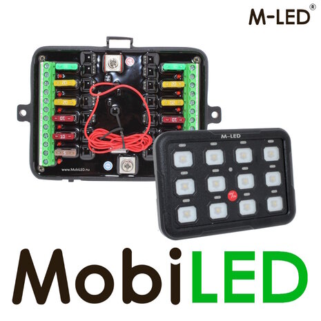 M-LED M-LED Control panel with power unit 12 buttons 12/24V M-LED M-LED Control panel with power unit 12 buttons 12/24V