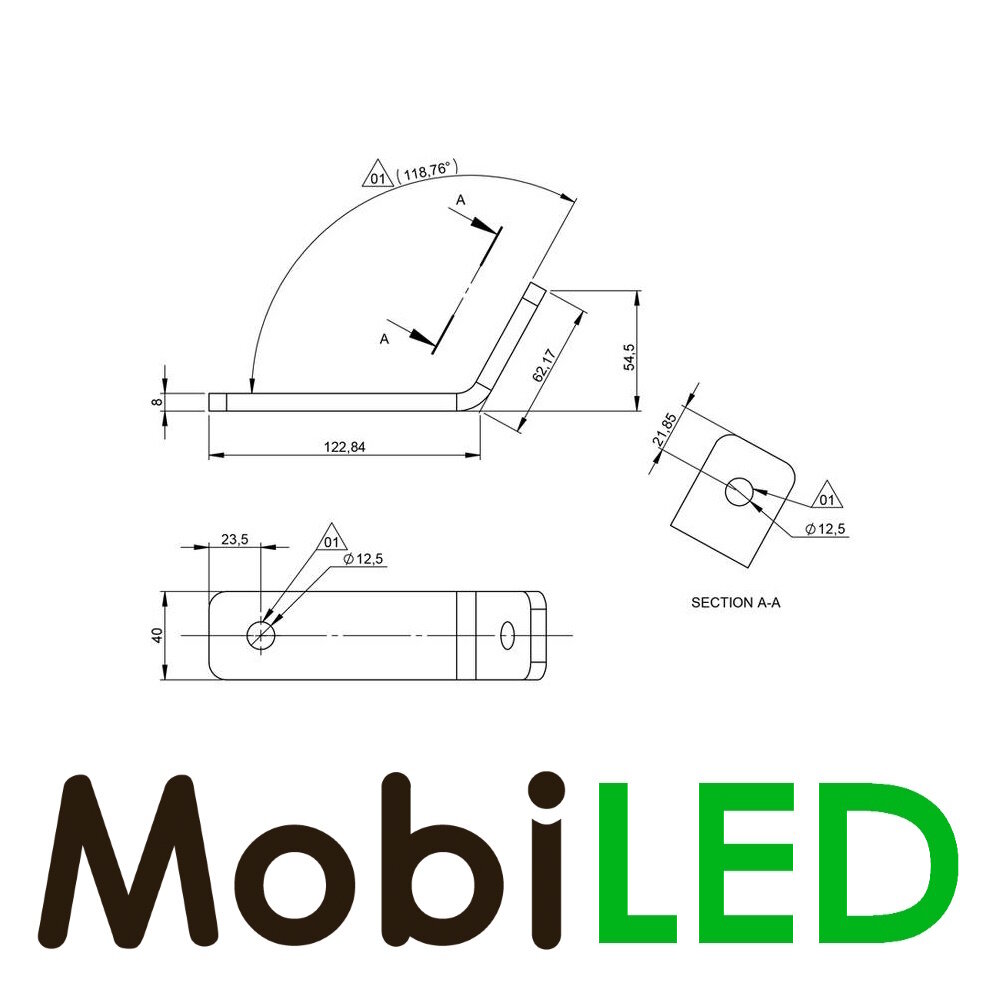 Support robuste pour lampe de travail