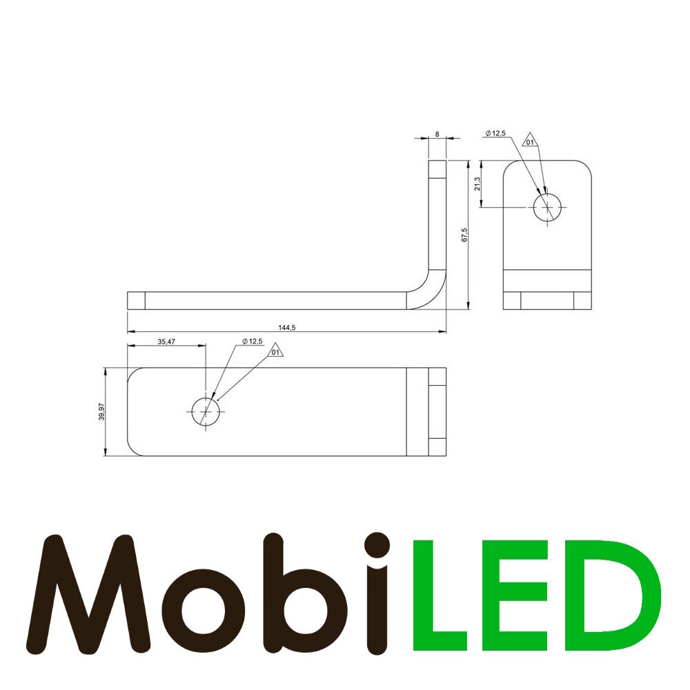 Heavy duty support for work lamp Heavy duty support for work lamp
