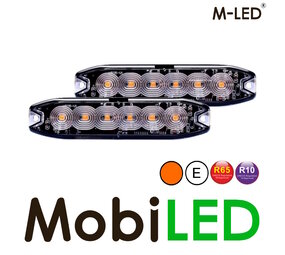 M-LED M-LED 2 Super thin flashers 6 LEDs amber & junction box M-LED M-LED 2 Super thin flashers 6 LEDs amber & junction box
