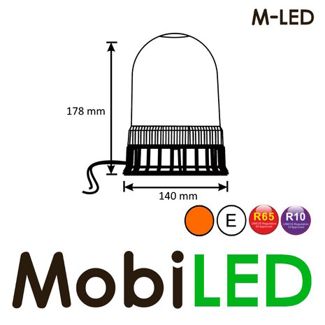 M-LED M-LED Zwaailamp / flitslamp 36 leds vaste montage Amber E-keur M-LED M-LED Zwaailamp / flitslamp 36 leds vaste montage Amber E-keur