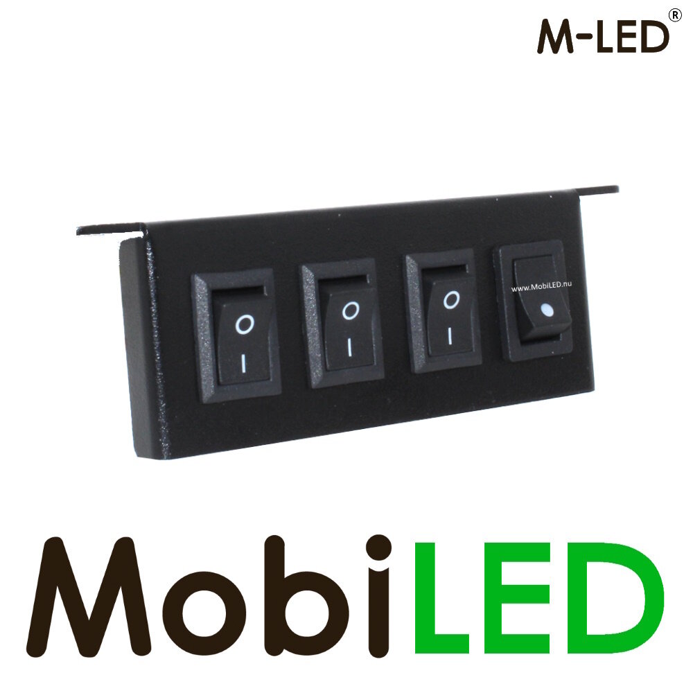 M-LED M-LED Schakelpaneel 4 knoppen