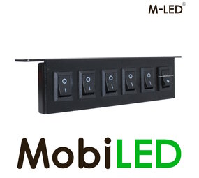 M-LED M-LED Schakelpaneel 6 knoppen bedraad M-LED M-LED Schakelpaneel 6 knoppen bedraad