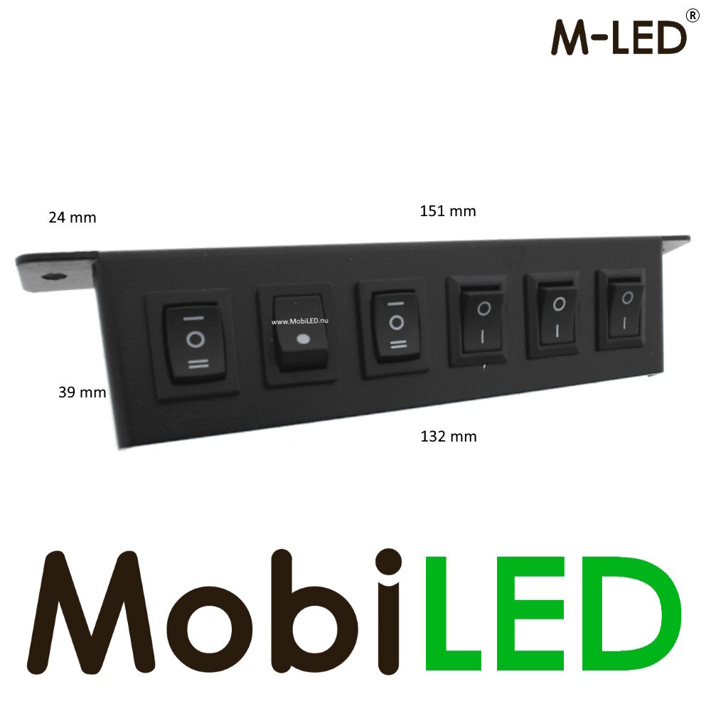M-LED M-LED Schakelpaneel 6 knoppen